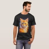 T-shirt Chat orange (Devant entier)