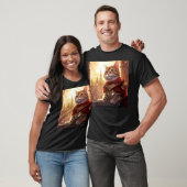 T-shirt Chat orange 1 de l'Asgardian (Unisexe)