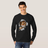T-shirt Chat orange Cat Torn Cloth (Devant entier)