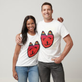 T-shirt chat orange cool (Unisexe)