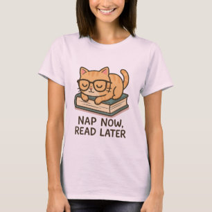 T-shirt Chat orange mignonne avec couronne de fleurs - Kaw
