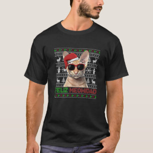 T-shirt Chat oriental Feliz Meowidad Noël drôle