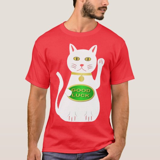 T-shirt Chat Oriental Lucky (Devant)