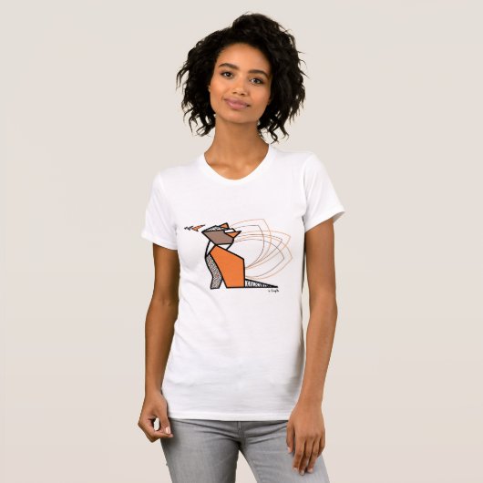 T-shirt Chat origami (Devant entier)