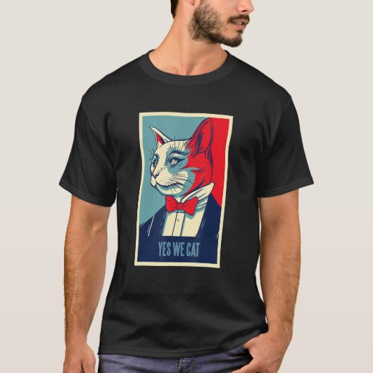 T-shirt Chat - Oui, nous chatons (Devant)