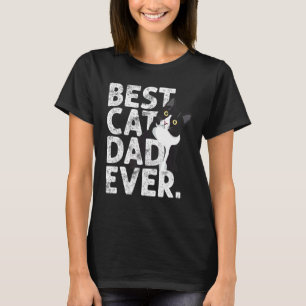 T-shirt Chat Papa en Smoking Drôle Cadeau Meilleur Papa Ch