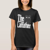 T-shirt Chat Papa Le Catfather Crazy Bad Chat Père Kitty D (Devant)