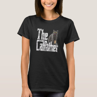 T-shirt Chat Papa Le Catpère Crazy Chat Père Kitty Daddy