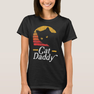 T-shirt Chat Papa Style Vintage Huit ans Chat Rétro Détéri