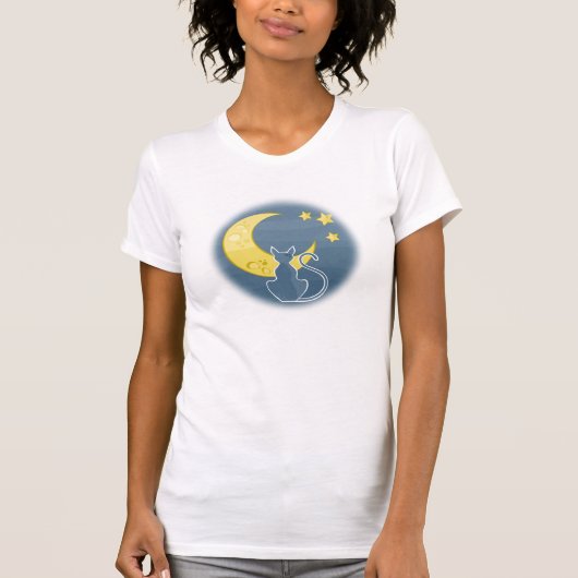 T-shirt Chat par nuit (Devant)
