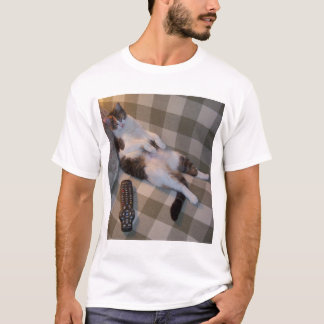 T-shirt Chat paresseux