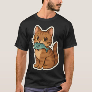 T-shirt Chat pêcheur