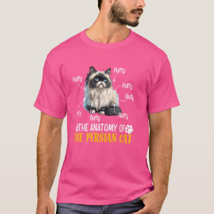 T-shirt Chat Persan ANATOMIE D'UN CHAT PERSAN Drôle de Cha
