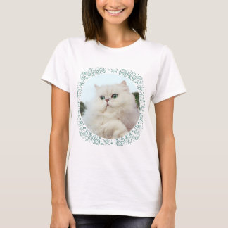 T-shirt Chat Persan aux Yeux de Jade