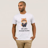 T-shirt Chat Persan Comptable Expert-Comptable Humour Fina (Devant entier)