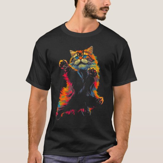 T-shirt Chat Persan Cool (Devant)