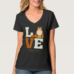 T-shirt Chat persan Filles Femmes Chat