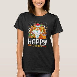 T-shirt Chat Persan Halloween Noël Joyeux Hallothanks