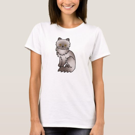 T-shirt Chat Persan Lilas (Devant)