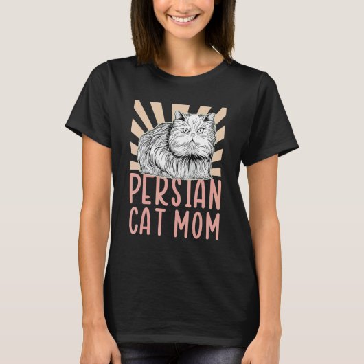 T-shirt Chat Persan Maman Propriétaire de chat Persan Long (Devant)