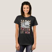 T-shirt Chat Persan Maman Propriétaire de chat Persan Long (Devant entier)