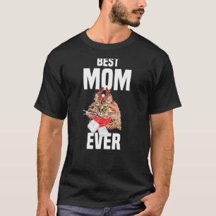 T-shirt Chat persan mignon avec costume de renne Meilleure