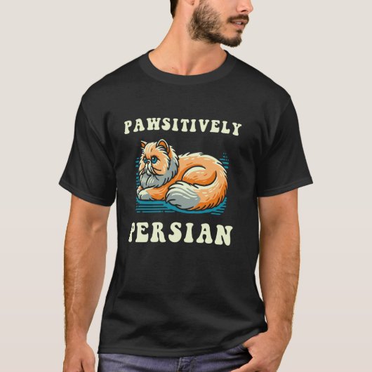 T-shirt Chat Persan positivement (Devant)