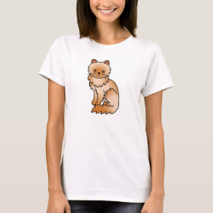 T-shirt Chat Persan rouge