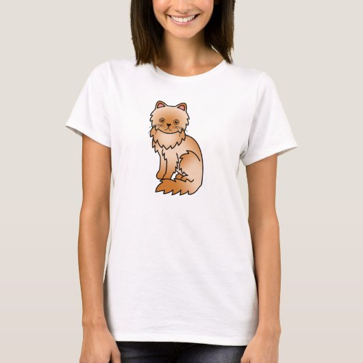 T-shirt Chat Persan rouge (Devant)