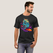 T-shirt Chat Persan Surf (Devant entier)