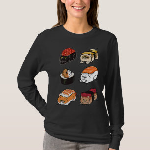 T-SHIRT CHAT PERSAN SUSHI POUR CHAT