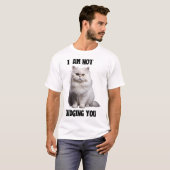 T-shirt Chat perse blanc (Devant entier)