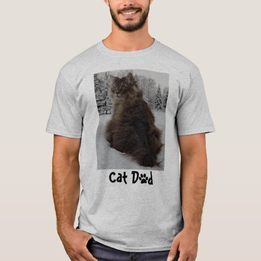 T-shirt Chat personnalisable (Devant)