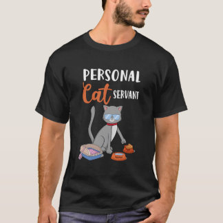 T-shirt Chat personnel serviteur de chat