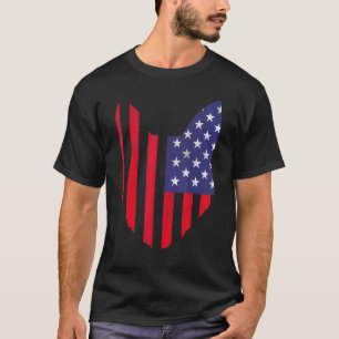 T-shirt Chat Petit Chat Oreilles de Chat 4 Juillet Chat P