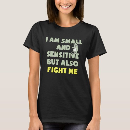 T-shirt Chat Petit et Sensible Combat Querelle Chatons (Devant)