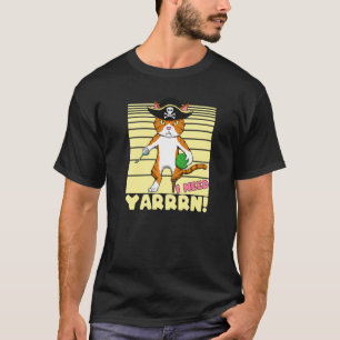 T-shirt Chat Pirate de Pun au Crochet Avec de la Laine et