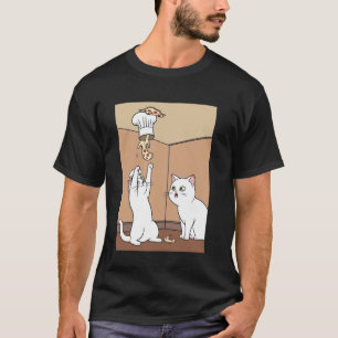 T-shirt Chat Pizza Affamé