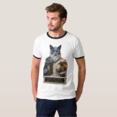 T-shirt Chat Platoon Bleu Russe (Devant entier)