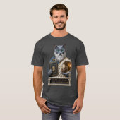 T-shirt Chat Platoon Bleu Russe (Devant entier)