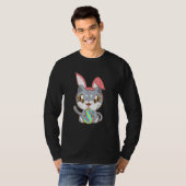 T-shirt Chat Portant Bunny Oar Bunny Kitty Chat Happy East (Devant entier)