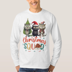T-shirt Chat pour amoureux de les chats pour Christmas SQU