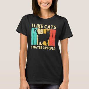 T-shirt Chat pour hommes femmes chat noir Chat Personne Ch