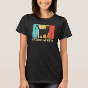 T-shirt Chat pour hommes femmes Chat noir Personne féline