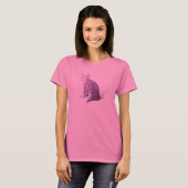 T-shirt Chat pourpre (Devant entier)