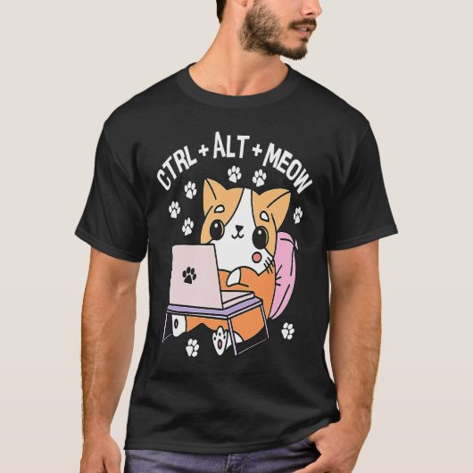 T-shirt Chat programmeur pirate informatique Kitten 1 (Devant)