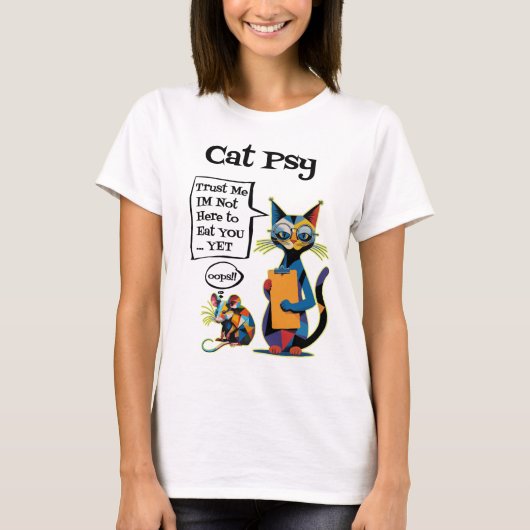 T-shirt Chat Psy (Devant)