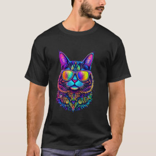T-shirt Chat Psychedelique