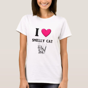 T-shirt Chat puant du "coeur" I