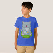 T-shirt Chat Puces de pomme de terre (Devant entier)
